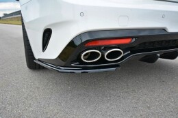 Heck Ansatz Flaps Diffusor passend für KIA Kia Stinger Gt / GT-Line Mk1 schwarz Hochglanz