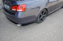 Heck Ansatz Flaps Diffusor passend für LEXUS GS MK.3 schwarz Hochglanz