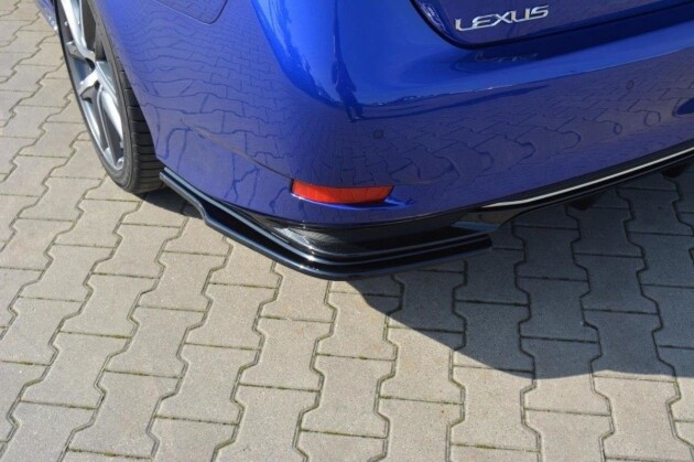 Heck Ansatz Flaps Diffusor für Lexus GS Mk4 FL H schwarz Hochglanz