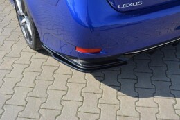 Heck Ansatz Flaps Diffusor für Lexus GS Mk4 Facelift H schwarz Hochglanz