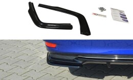 Heck Ansatz Flaps Diffusor passend für Lexus GS Mk4 Facelift H schwarz Hochglanz