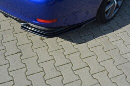Heck Ansatz Flaps Diffusor passend für Lexus GS Mk4 Facelift H schwarz Hochglanz