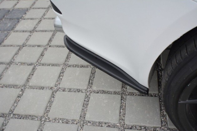 Heck Ansatz Flaps Diffusor passend für Lexus IS Mk2 schwarz Hochglanz