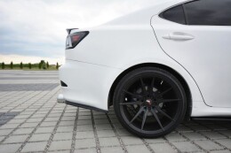 Heck Ansatz Flaps Diffusor für Lexus IS F-Sport Mk2 (XE20) Facelift schwarz Hochglanz