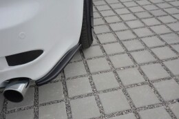 Heck Ansatz Flaps Diffusor für Lexus IS Mk2 schwarz Hochglanz