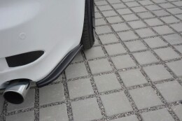 Heck Ansatz Flaps Diffusor passend für Lexus IS Mk2 schwarz Hochglanz