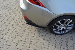 Heck Ansatz Flaps Diffusor passend für Lexus IS Mk3 Facelift T schwarz Hochglanz