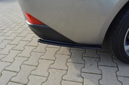 Heck Ansatz Flaps Diffusor passend für Lexus IS Mk3 Facelift T schwarz Hochglanz