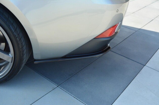 Heck Ansatz Flaps Diffusor passend für Lexus IS Mk3 T schwarz Hochglanz