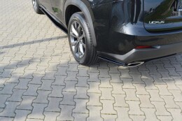 Heck Ansatz Flaps Diffusor für Lexus NX Mk1 T schwarz Hochglanz