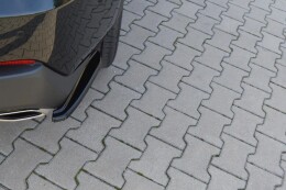 Heck Ansatz Flaps Diffusor passend für Lexus NX Mk1 T schwarz Hochglanz