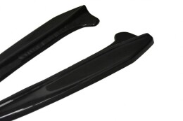 Heck Ansatz Flaps Diffusor passend für Lexus NX Mk1 T schwarz Hochglanz