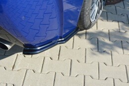 Heck Ansatz Flaps Diffusor passend für Lexus RC F schwarz Hochglanz