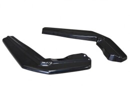 Heck Ansatz Flaps Diffusor passend für Lexus RX Mk4 T schwarz Hochglanz