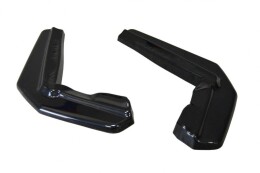 Heck Ansatz Flaps Diffusor passend für Lexus RX Mk4 T schwarz Hochglanz