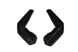Heck Ansatz Flaps Diffusor passend für Lexus RX Mk4 T schwarz Hochglanz