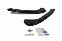 Heck Ansatz Flaps Diffusor passend für Maserati Granturismo Mk1 schwarz Hochglanz