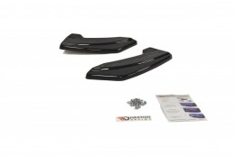 Heck Ansatz Flaps Diffusor passend für MAZDA 3 MK2 MPS schwarz Hochglanz