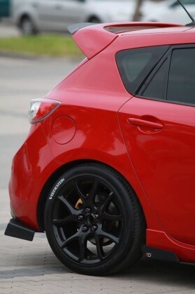 Heck Ansatz Flaps Diffusor passend für MAZDA 3 MK2 MPS
