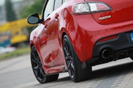 Heck Ansatz Flaps Diffusor passend für MAZDA 3 MK2 MPS