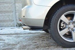 Heck Ansatz Flaps Diffusor passend für MAZDA CX-7 schwarz Hochglanz