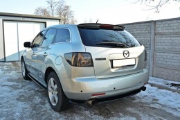 Heck Ansatz Flaps Diffusor passend für MAZDA CX-7 schwarz Hochglanz