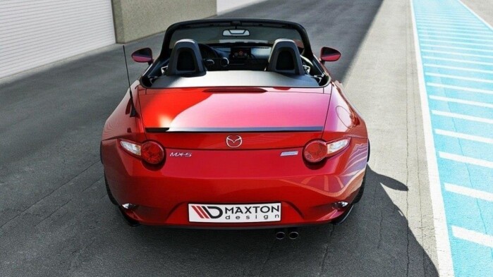 Heck Ansatz Flaps Diffusor für Mazda MX-5 ND Mk4 schwarz Hochglanz