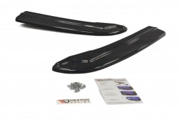 Heck Ansatz Flaps Diffusor für Mercedes C Limo / Kombi AMG-Line W204 / S204 schwarz Hochglanz