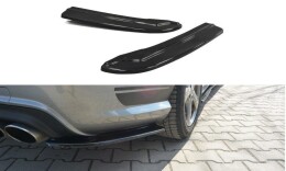 Heck Ansatz Flaps Diffusor für Mercedes C W204 63 AMG/AMG-Line schwarz Hochglanz