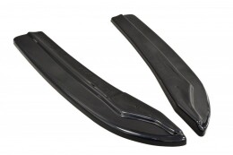 Heck Ansatz Flaps Diffusor passend für Mercedes-Benz C Limousine / Kombi AMG-Line W204 / S204 schwarz Hochglanz