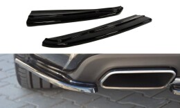 Heck Ansatz Flaps Diffusor passend für MERCEDES CLS C218 AMG LINE schwarz Hochglanz