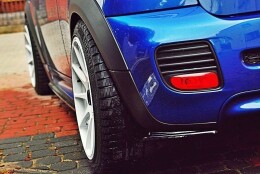 Heck Ansatz Flaps Diffusor V.1 passend für MINI COOPER R56 JCW schwarz Hochglanz