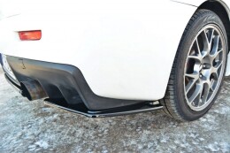 Heck Ansatz Flaps Diffusor passend für Mitsubishi Lancer Evo X schwarz Hochglanz