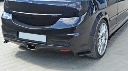 Heck Ansatz Flaps Diffusor für Opel ASTRA H (FOR OPC / VXR) schwarz Hochglanz