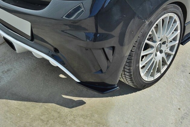 Street+ Heck Ansatz Flaps passend für Opel Corsa D OPC / VXR schwarz Hochglanz