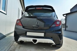 Street+ Heck Ansatz Flaps passend für Opel Corsa D OPC / VXR schwarz Hochglanz