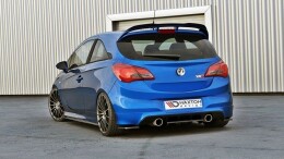 Heck Ansatz Flaps Diffusor passend für OPEL CORSA E OPC / VXR schwarz Hochglanz