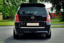 Heck Ansatz Flaps Diffusor passend für OPEL ZAFIRA B OPC / VXR schwarz Hochglanz