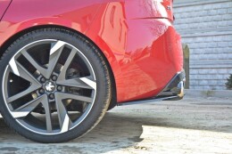 Heck Ansatz Flaps Diffusor passend für PEUGEOT 308 II GTI schwarz Hochglanz