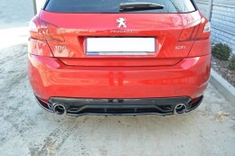 Heck Ansatz Flaps Diffusor passend für PEUGEOT 308 II GTI schwarz Hochglanz