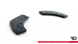 Heck Ansatz Flaps Diffusor passend für Peugeot RCZ Mk1 / Mk1 Facelift schwarz Hochglanz