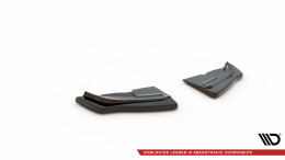 Heck Ansatz Flaps Diffusor passend für RENAULT CLIO III RS schwarz Hochglanz