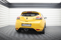 Heck Ansatz Flaps Diffusor passend für RENAULT MEGANE 3 RS schwarz Hochglanz