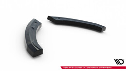 Heck Ansatz Flaps Diffusor passend für RENAULT MEGANE 3 RS schwarz Hochglanz