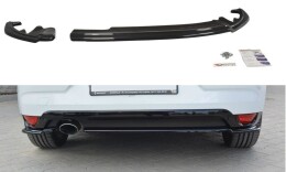 Heck Ansatz Flaps Diffusor für Renault Megane Mk4 Hatchback schwarz Hochglanz