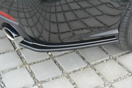 Heck Ansatz Flaps Diffusor passend für Saab 9-3 Aero Mk2 Facelift schwarz Hochglanz