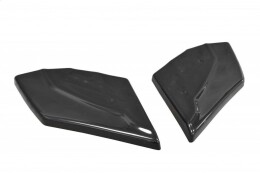 Heck Ansatz Flaps Diffusor passend für SEAT LEON III CUPRA / FR schwarz Hochglanz