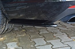 Heck Ansatz Flaps Diffusor für Skoda OCTAVIA III RS vor FL/FL schwarz Hochglanz