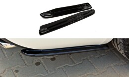 Heck Ansatz Flaps Diffusor für Skoda Octavia RS Mk3 / Mk3 FL Hatchback / Kombi schwarz Hochglanz