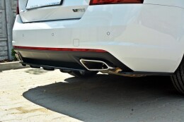 Heck Ansatz Flaps Diffusor für Skoda Octavia RS Mk3 / Mk3 FL Hatchback / Kombi schwarz Hochglanz